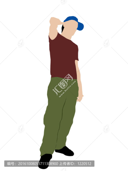 男戴帽子的男人