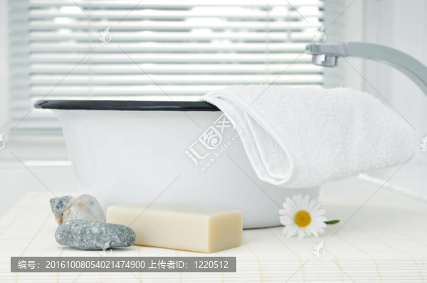 在浴室里