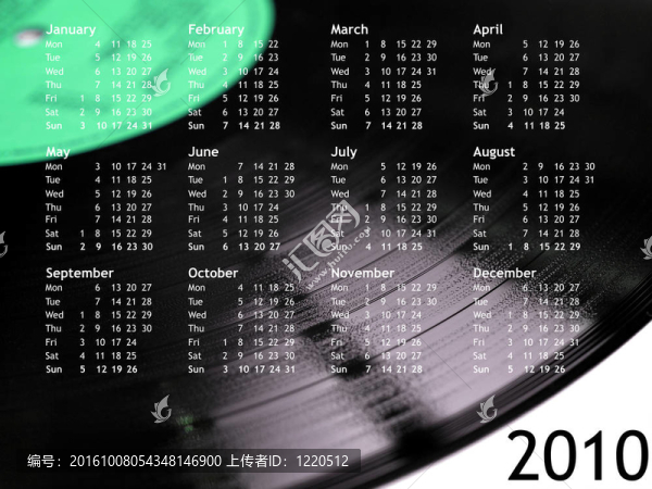 日歷2010