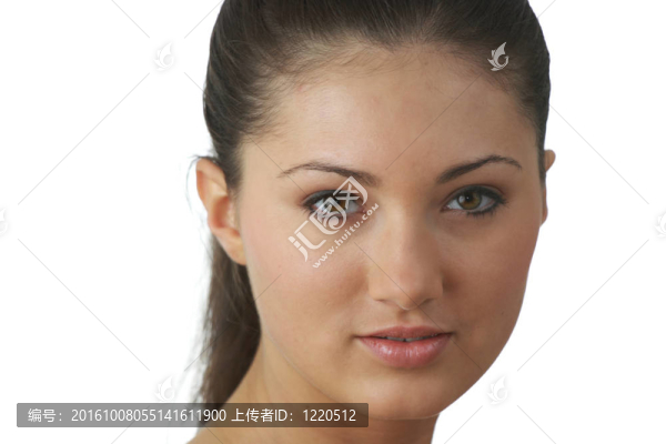 年輕女性面部皮膚的肖像