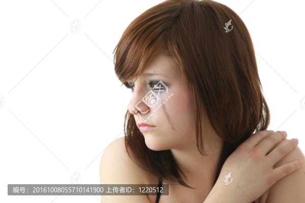 哭泣的女孩化妝