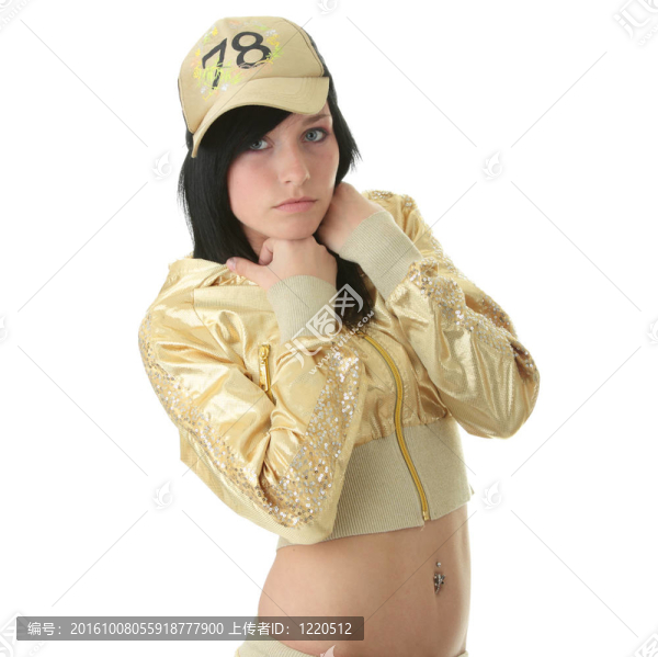 美麗的布魯內(nèi)特女孩金