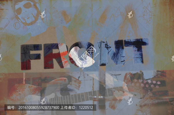 垃圾搖滾音樂家的插圖