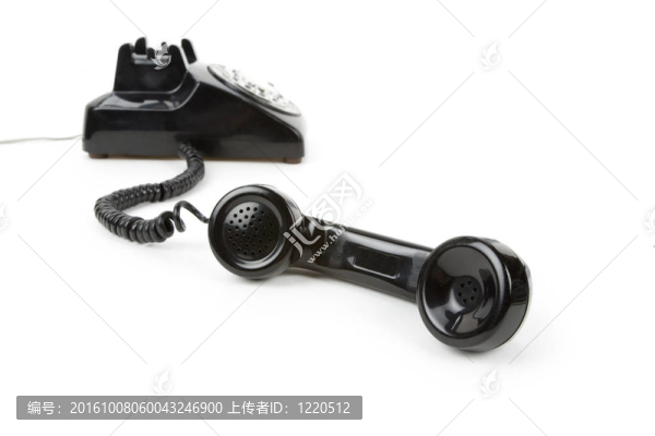 黑色的電話聽筒