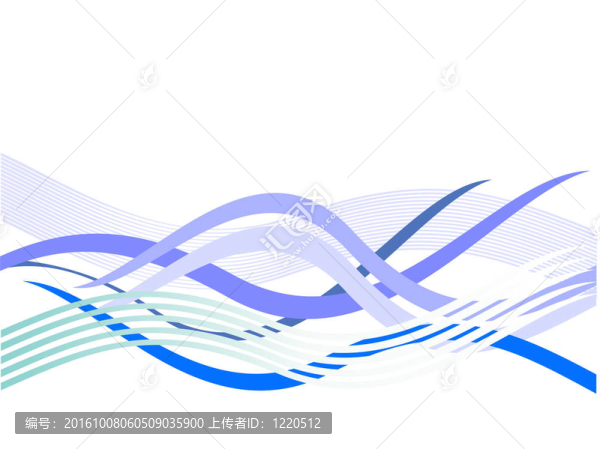 藍(lán)色的波浪