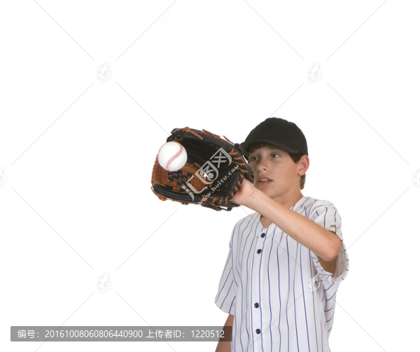 男孩抓baseball3