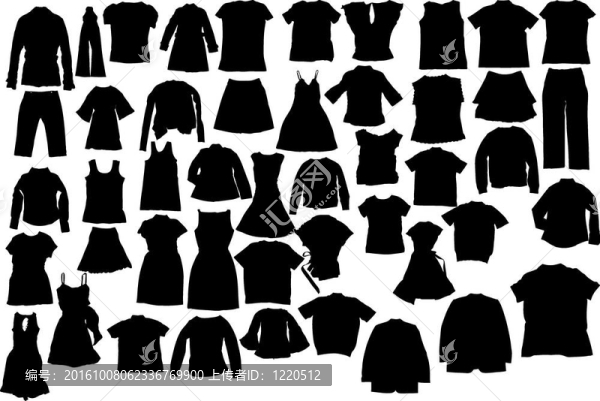 衣服silhuettes