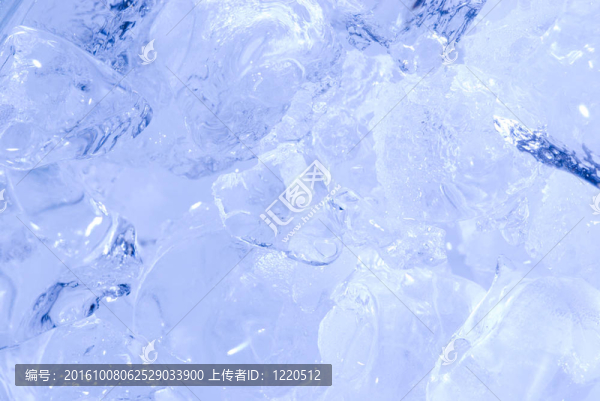 充滿冰的；背景