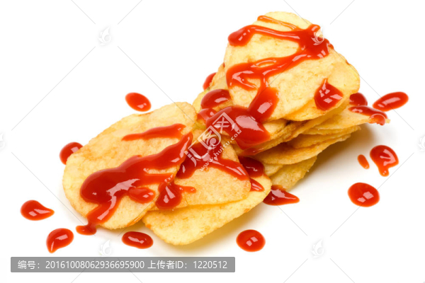 白色的土豆片