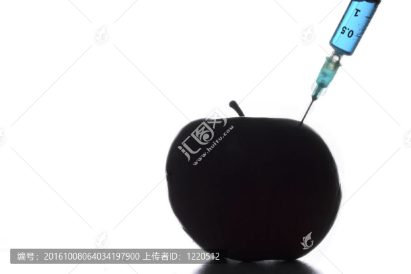 蘋果sillouete注射器