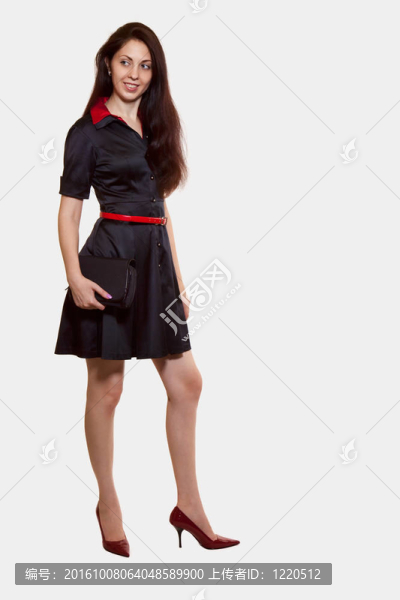 年輕漂亮的黑發(fā)白種女人