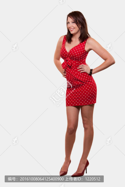 年輕漂亮的黑發(fā)白種女人