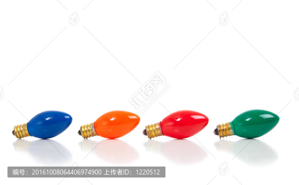 白色圣誕燈泡