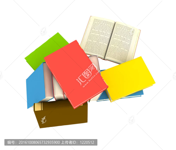白色背景孤立的書籍