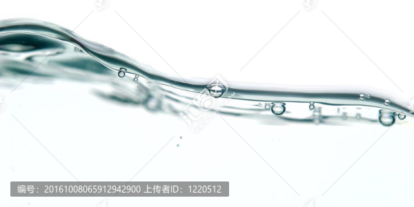 波和泡沫