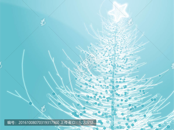 閃閃發(fā)光的圣誕樹圖