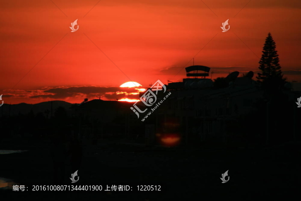 夕陽的剪影