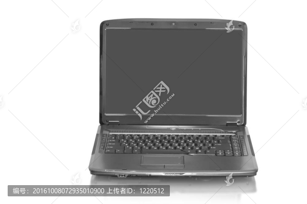 白色背景下的現(xiàn)代筆記本電腦