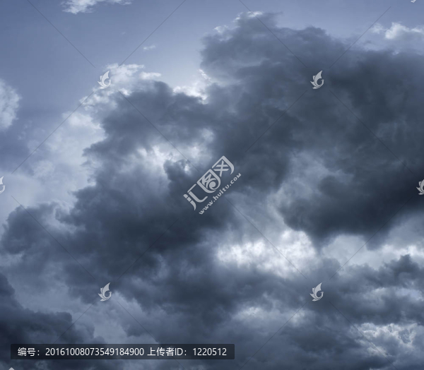 戲劇性的天空和云彩
