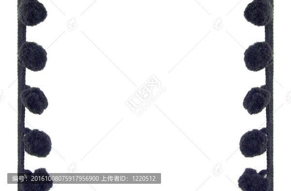 背景絨球編織
