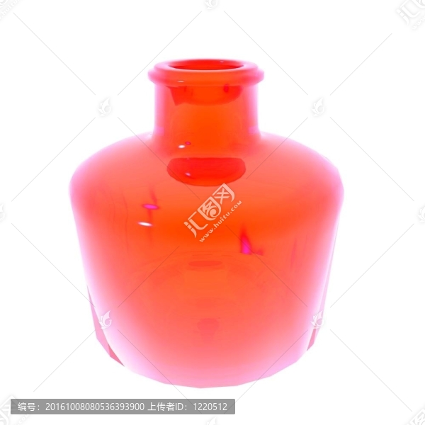 紅色的花瓶