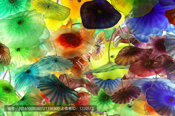 Murano玻璃花天花板
