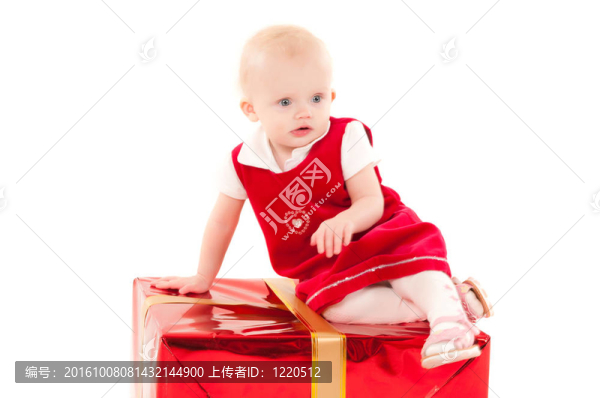 小圣誕寶貝女孩