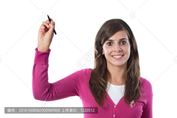 可愛漂亮的女孩寫作