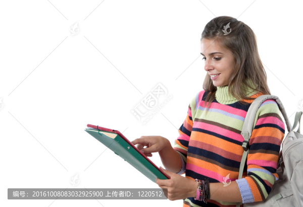 學(xué)生讀書的女孩