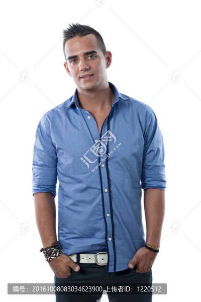 有吸引力的休閑男孩