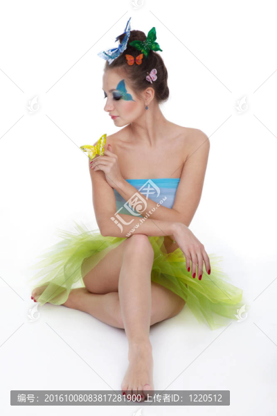 蝴蝶bodyart模型