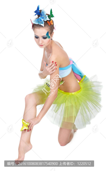 蝴蝶bodyart模型
