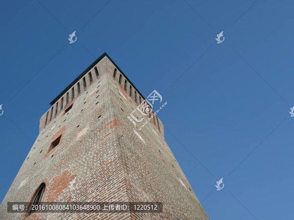 中世紀的塔樓；Settimo,Torinese；都靈