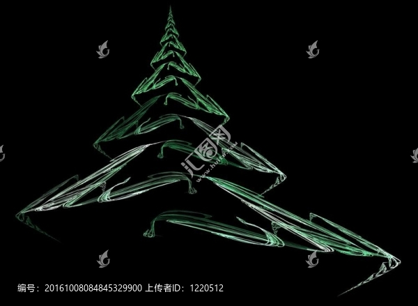 抽象的圣誕樹
