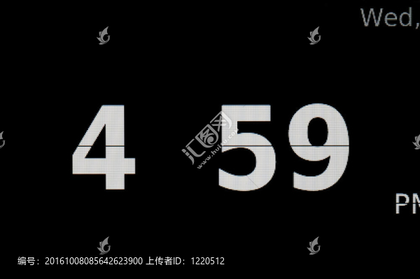 數(shù)字鐘的特寫鏡頭