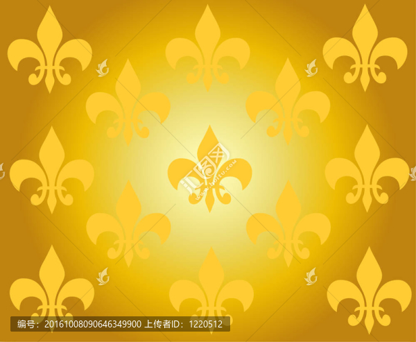 金色裝飾壁紙插圖