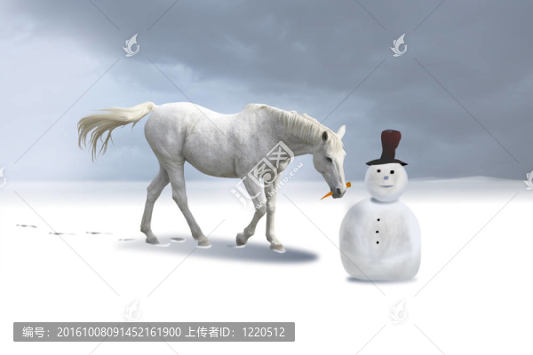 雪人和馬