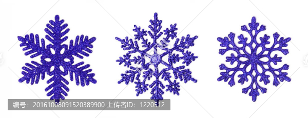 深藍色閃光的雪花