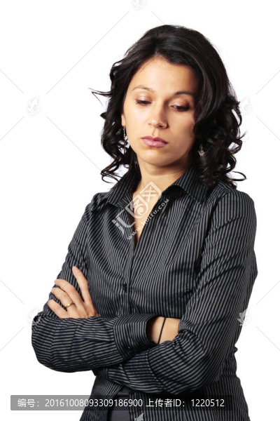 中年拉丁女人看著破碎的心