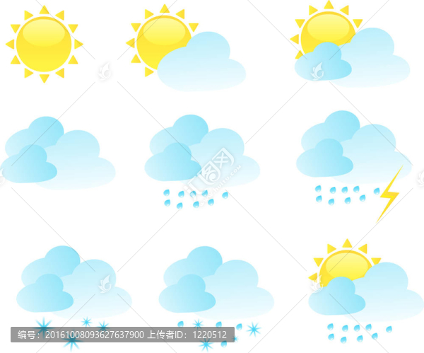 天氣圖標集