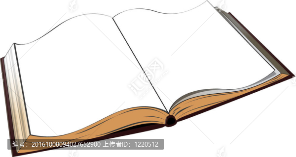 打開的書