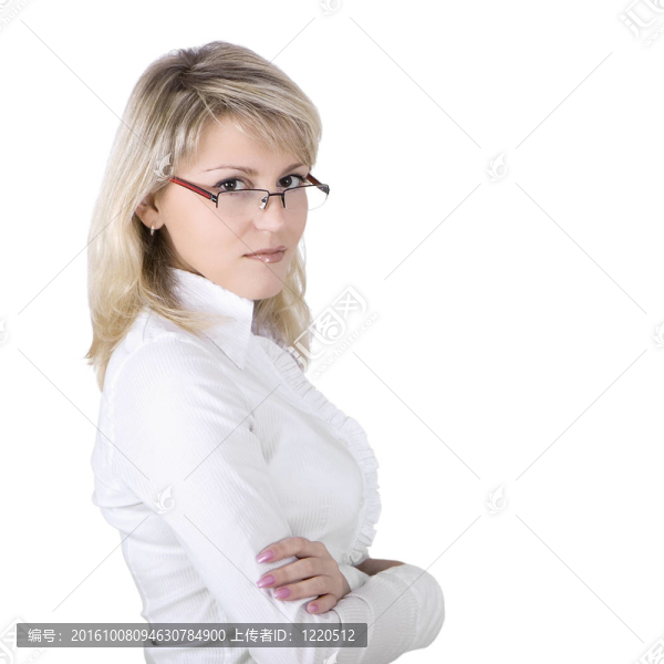 戴眼鏡的年輕女子