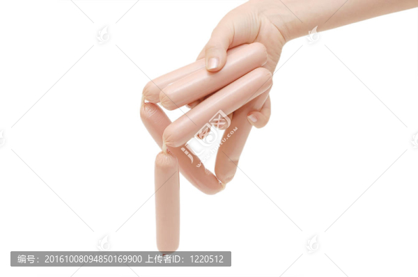 手分離的新鮮香腸