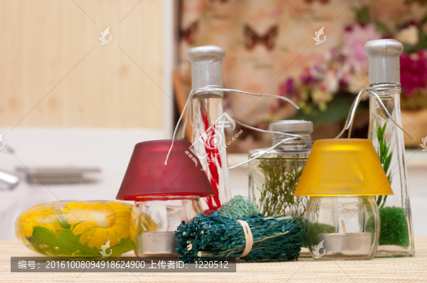 分類水療配件；蠟燭；海綿