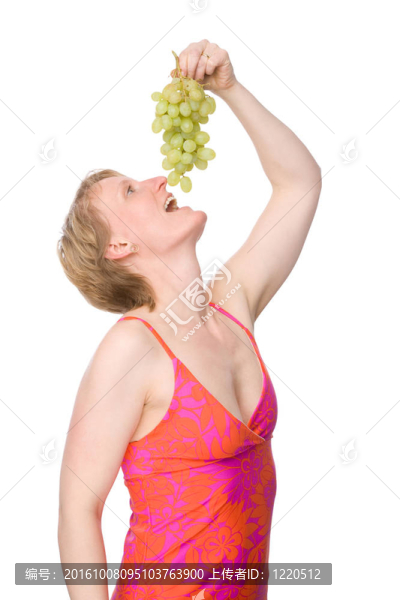 女人與葡萄