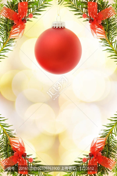 圣誕卡和紅色的小玩意