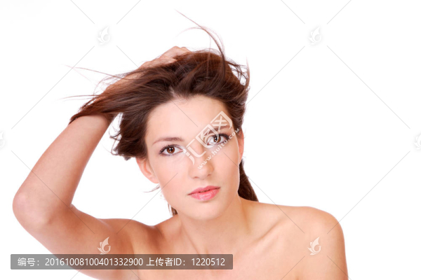 美麗的微笑的女人