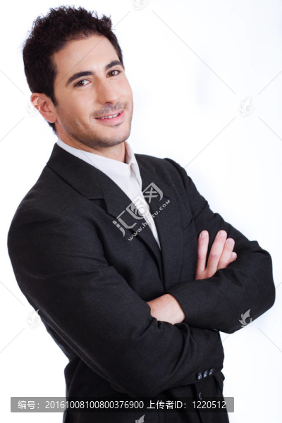 英俊的男人看起來(lái)很聰明