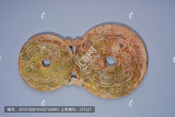 玉器,春秋雙環(huán)連壁