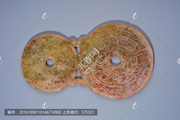 玉器,春秋雙環(huán)連壁